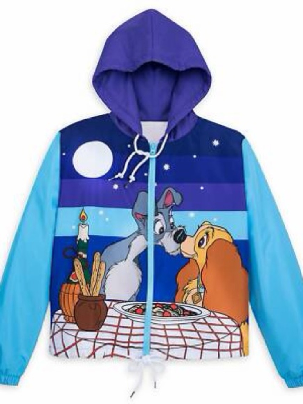 Disney Blue & Purple Lady and the Tramp Hooded Zip Jacket